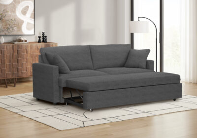 SLEEPER SOFA - CHARCOAL GREY FABRIC #BREGO-18