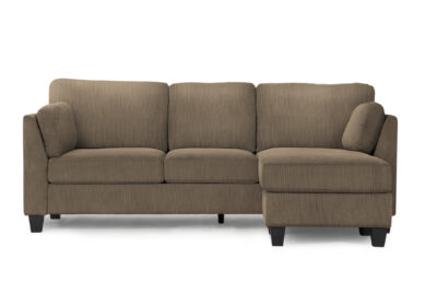 SOFA LOUNGER - L/ R FACING / LIGHT BROWN FABRIC #FJORD-41