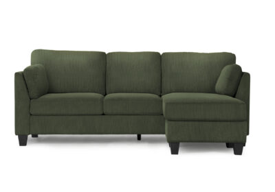 SOFA LOUNGER - L/ R FACING / OLIVE GREEN FABRIC #FJORD-77