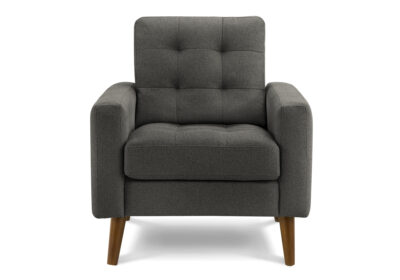 CHAIR - 31"L / DARK GREY FABRIC #LUMOS-17