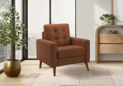 CHAIR - 31"L / RUST FABRIC #LUMOS-44