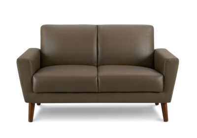 LOVE SEAT - 58"L / BROWN PU #RA-08