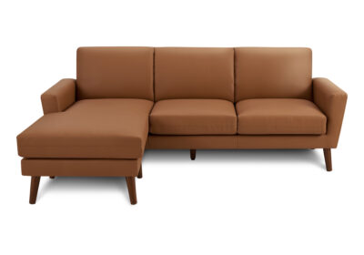 SOFA LOUNGER - L/R FACING / COGNAC PU #3007-10