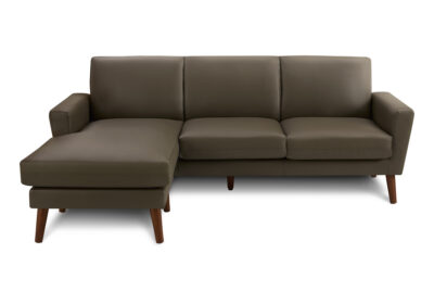 SOFA LOUNGER - L/R FACING / BROWN PU #RA-08