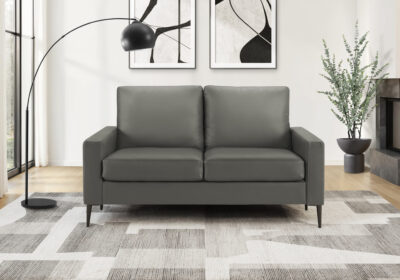 LOVE SEAT - 58"L / GREY PU #RA-02