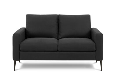 LOVE SEAT - 58"L / BLACK FABRIC #LUMOS-19