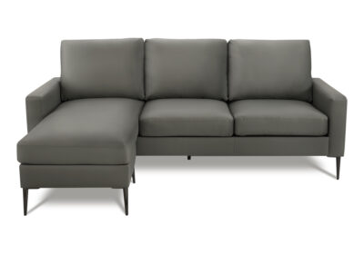 SOFA LOUNGER - L/R FACING / GREY PU #RA-02