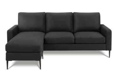 SOFA LOUNGER - L/R FACING / BLACK FABRIC #LUMOS-19