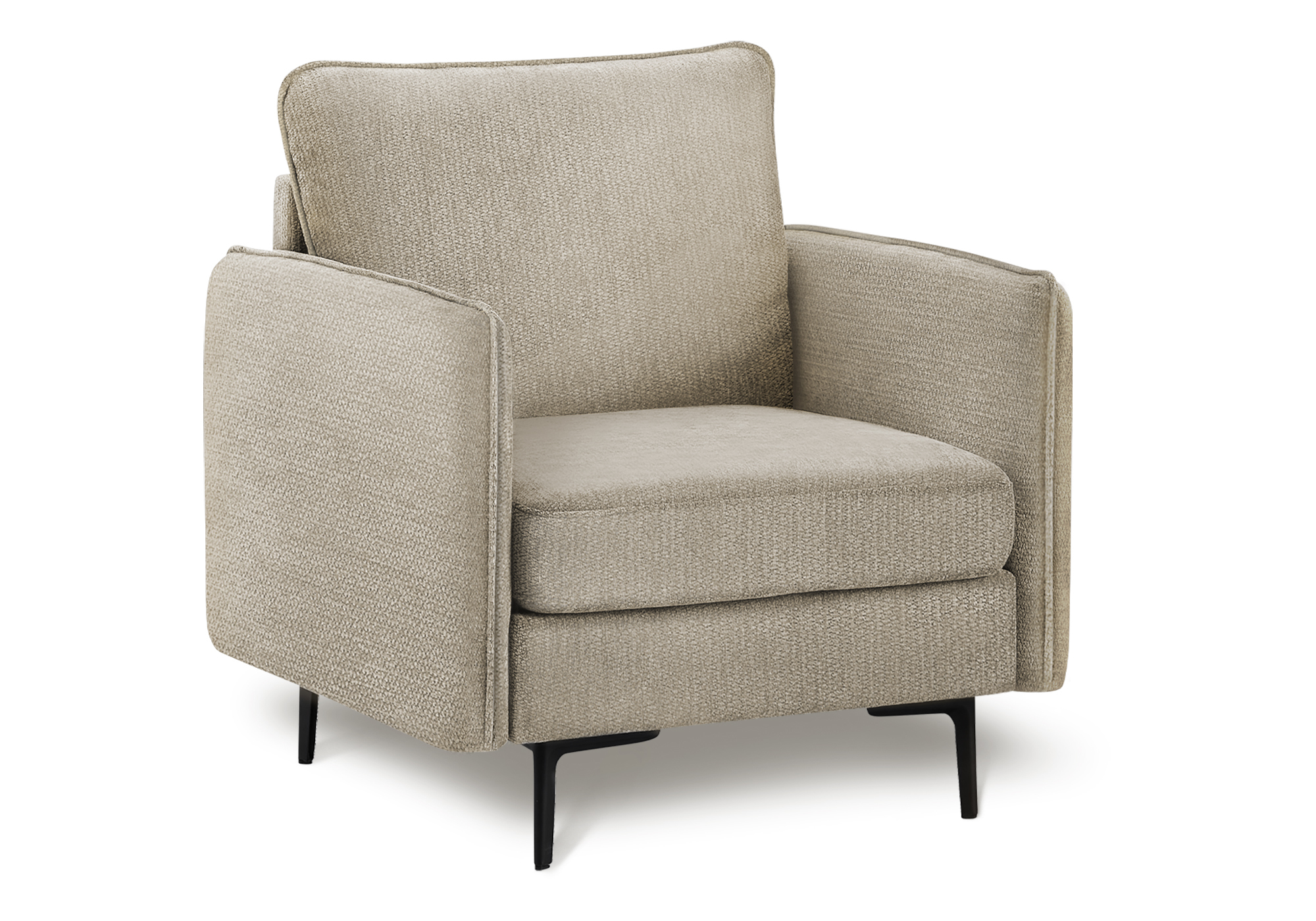 CHAIR - 32"L / BEIGE FABRIC #COACH-4