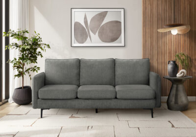 SOFA - 76"L / GREY FABRIC #COACH-18