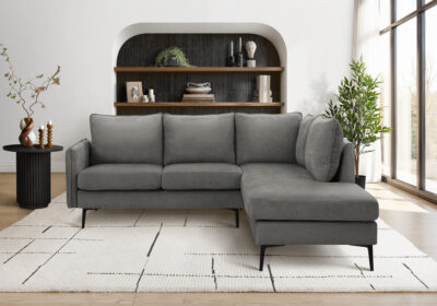 SOFA SECTIONAL - L/ARM FACING - GREY FABRIC #COACH-18