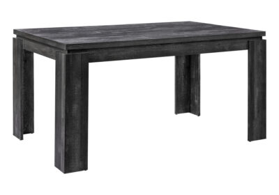 DINING TABLE - 36"X 60" / BLACK RECLAIMED WOOD-LOOK