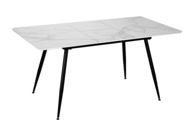 DINING TABLE - 32"X 48"X 63" / 15" BUTTERFLY / WHITE STONE