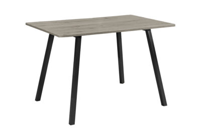 DINING TABLE - 30"X 48" / GREY / BLACK METAL
