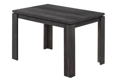 DINING TABLE - 32"X 48" / BLACK RECLAIMED WOOD-LOOK