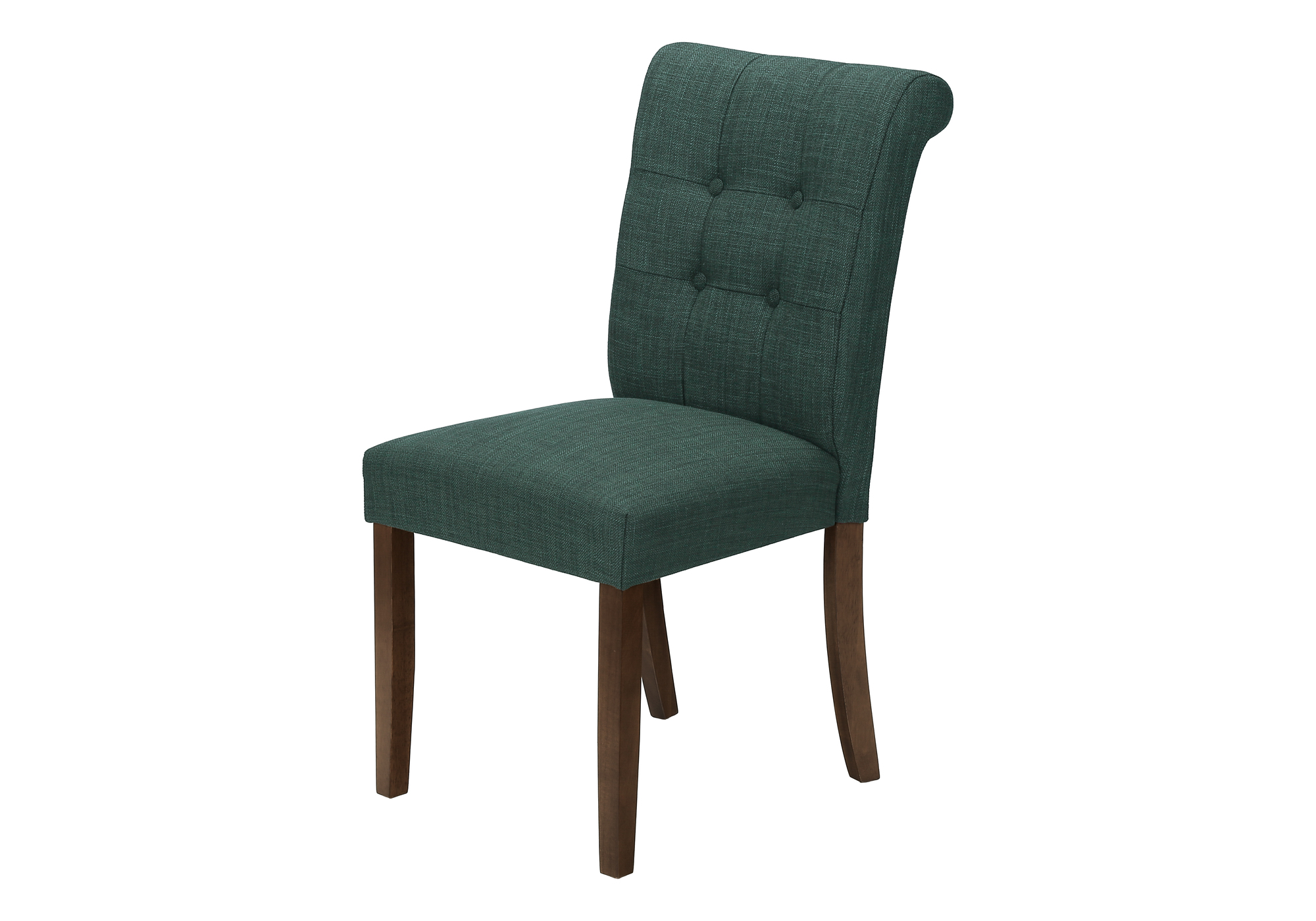 DINING CHAIR - 2PCS / 38"H UPHOLSTERED BLUE FABRIC