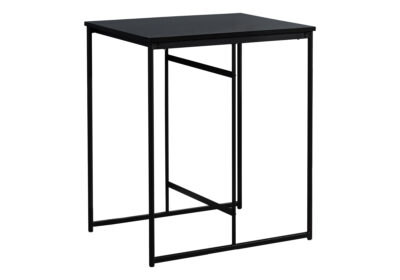 DINING TABLE - 24"X 32" / BLACK-BLACK METAL COUNTER HEIGHT