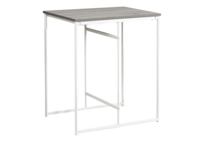 DINING TABLE - 24"X 32" / GREY-WHITE METAL COUNTER HEIGHT
