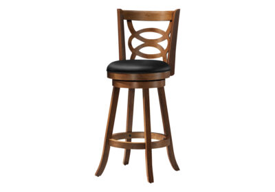 BARSTOOL - 2PCS / 42"H / SWIVEL / DARK OAK BAR HEIGHT