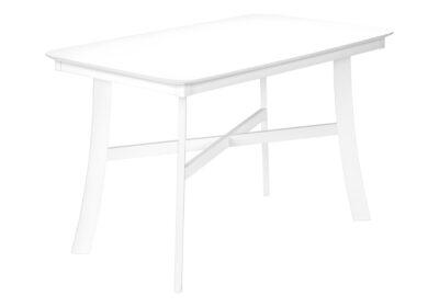 DINING TABLE - 36"X 48" / WHITE VENEER TOP