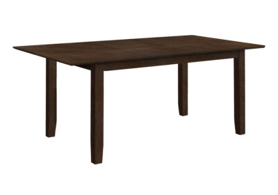 DINING TABLE - ESPRESSO VENEER 42"X 78"/ 18" EXTENSION