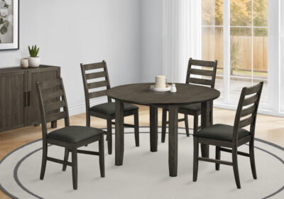 DINING TABLE - ANTIQUE GREY VENEER 48"X 48"