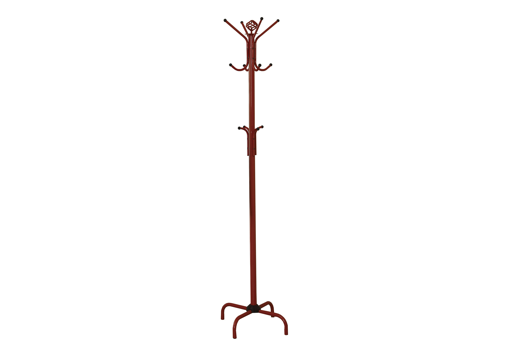 COAT RACK - 70"H / RED METAL