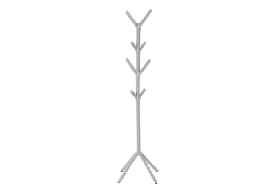 COAT RACK - 70"H / SILVER METAL