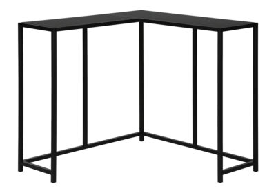ACCENT TABLE - 36"L / BLACK / BLACK CORNER CONSOLE