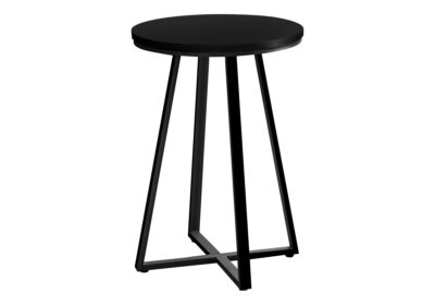 ACCENT TABLE - 22"H / BLACK / BLACK METAL