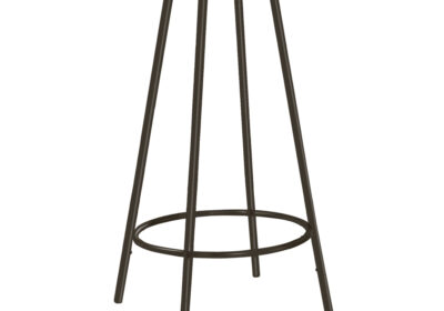 HOME BAR - 30"DIA / ESPRESSO MARBLE / COFFEE METAL