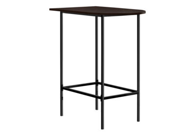 HOME BAR - 24"X 36"/ ESPRESSO / BLACK METAL SPACESAVER