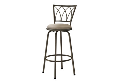 BARSTOOL - 2PCS / 43"H / SWIVEL / DARK COFFEE METAL