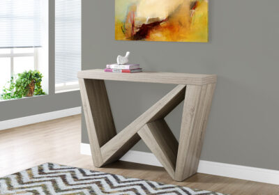 ACCENT TABLE - 48"L / DARK TAUPE HALL CONSOLE