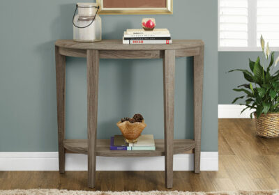 ACCENT TABLE - 36"L / DARK TAUPE HALL CONSOLE