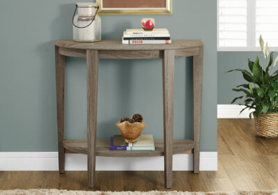 ACCENT TABLE - 36"L / DARK TAUPE HALL CONSOLE