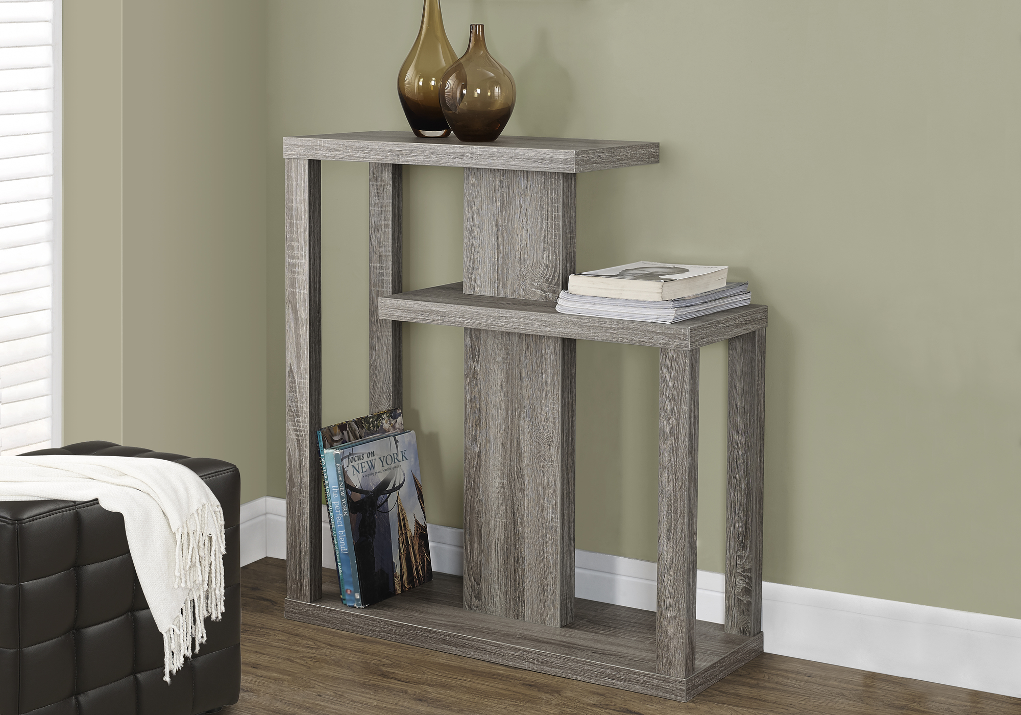ACCENT TABLE - 32"L / DARK TAUPE HALL CONSOLE - Image 2
