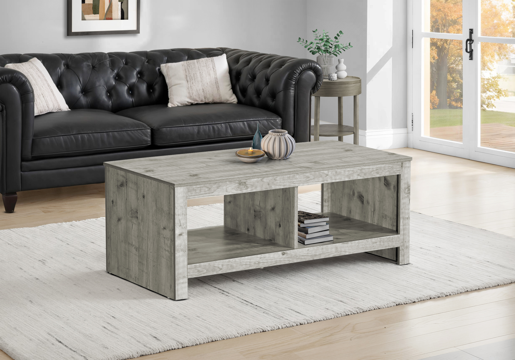 COFFEE TABLE - 44"L / RUSTIC GREY