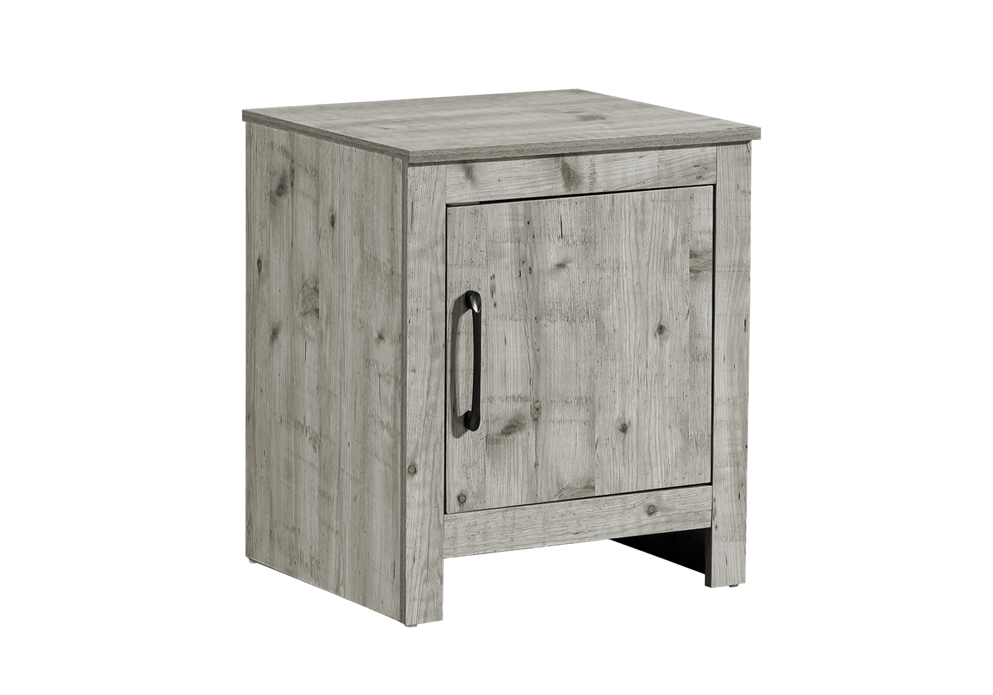 ACCENT TABLE - 22"H / RUSTIC GREY / 1 DOOR