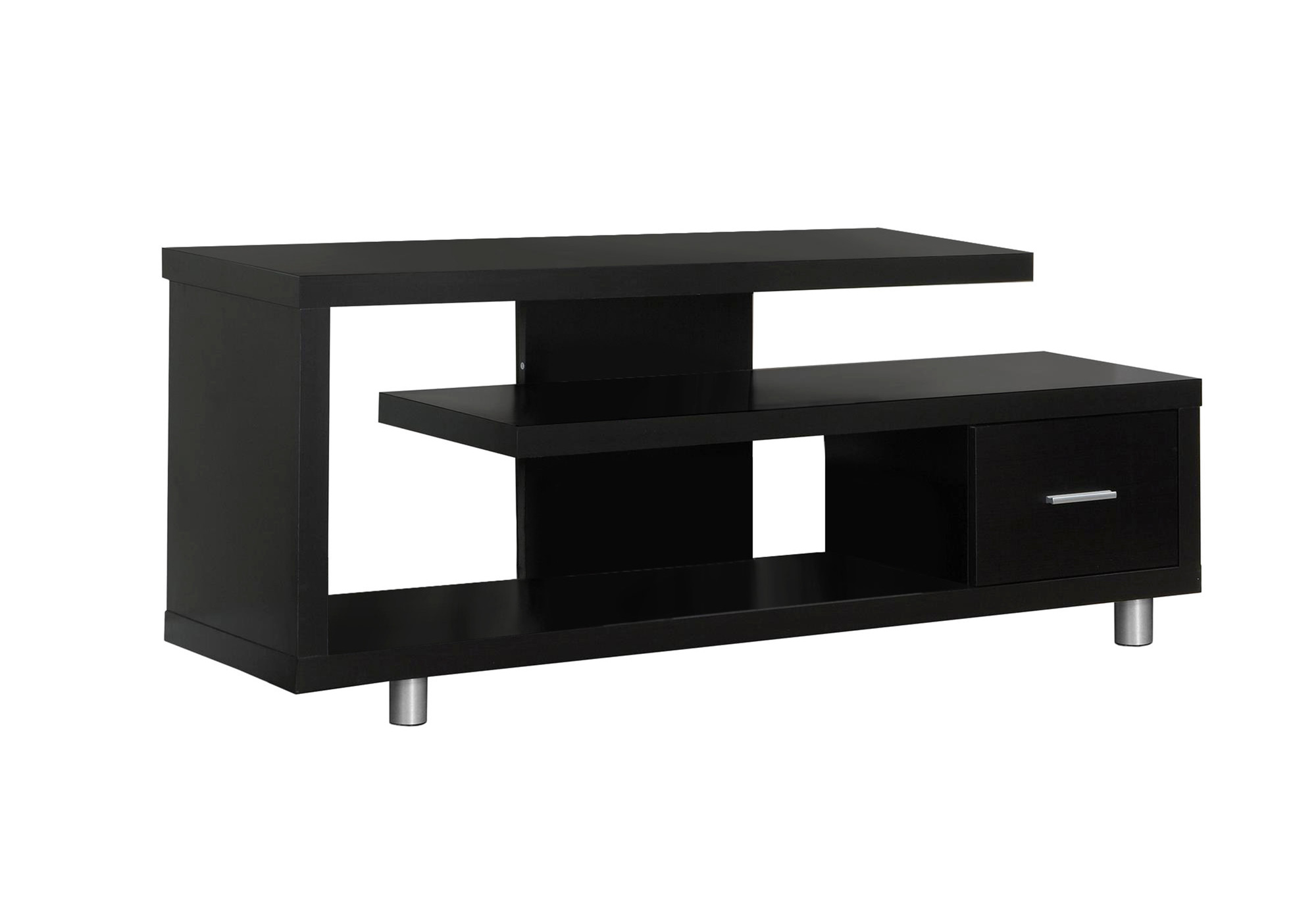TV STAND - 60"L / ESPRESSO WITH 1 DRAWER - Image 2