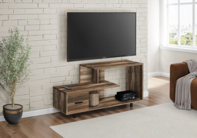 TV STAND - 48"L / BROWN RECLAIMED / 1 DRAWER