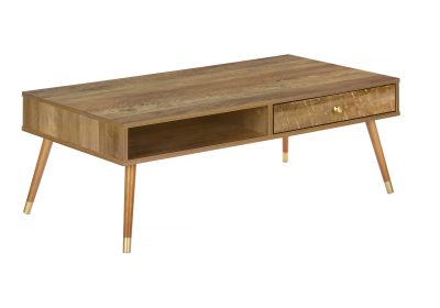 COFFEE TABLE - WALNUT MID-CENTURY WITH A DRAWER