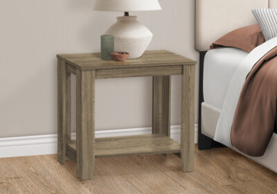 ACCENT TABLE - DARK TAUPE