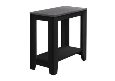 ACCENT TABLE - BLACK / GREY TOP