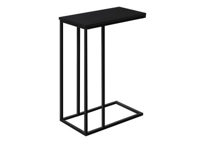 ACCENT TABLE - 25"H / BLACK / BLACK METAL