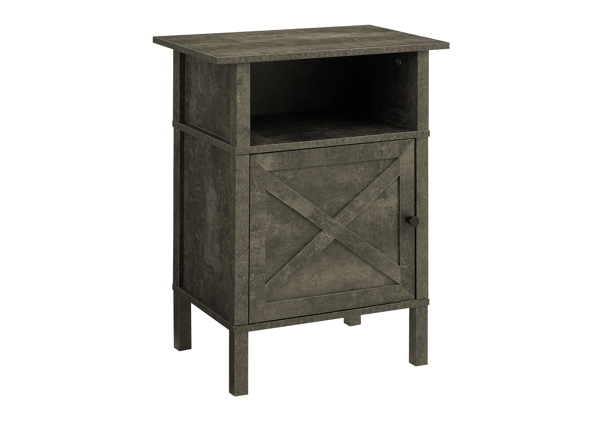 ACCENT TABLE - 24"H / DARK BRONZE / BLACK METAL - Image 3