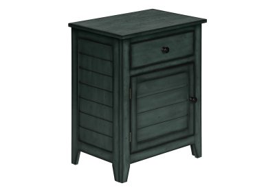 ACCENT TABLE - 25"H / ANTIQUE BLUE VENEER END TABLE