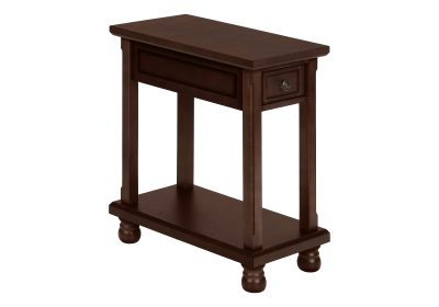 ACCENT TABLE - 24"H / ESPRESSO VENEER END TABLE