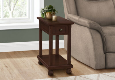 ACCENT TABLE - 24"H / ESPRESSO VENEER END TABLE