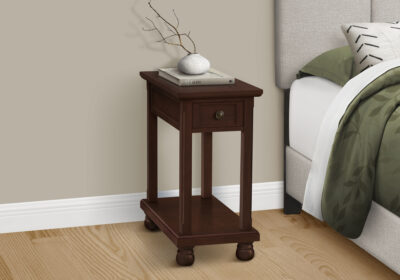 ACCENT TABLE - 24"H / ESPRESSO VENEER END TABLE